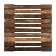 Коврик деревянный, 34х34 см, обожжённая липа 