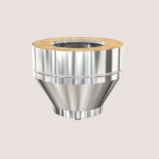 Заглушка нижняя с конденсатосборником термо d115/200 мм элемент дымохода 