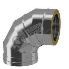 Отвод термо 87 d250/310 мм элемент дымохода
