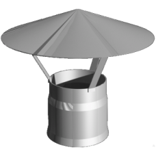 Зонт d200 мм элемент дымохода 