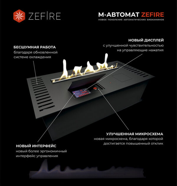 Автоматический биокамин ZeFire М 600