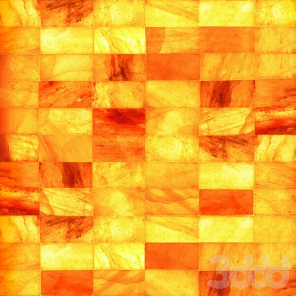 Плитка из гималайской розовой соли 200x100x25 мм шлифованная (с пазом)